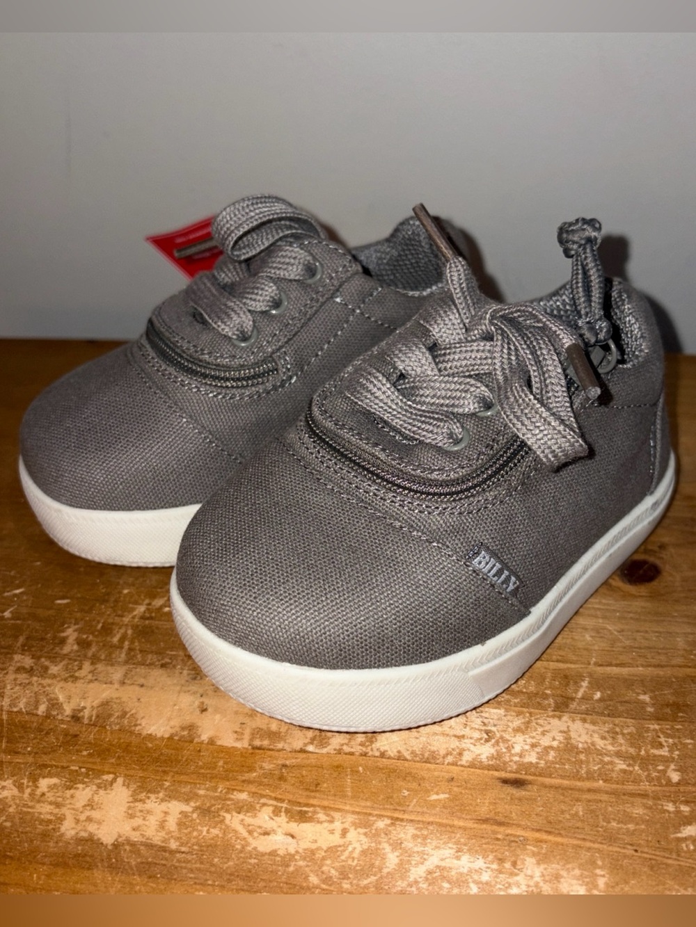 Billy Footwear Short Wrap Low Toddler Size 6XW Gray Zipper Shoes Adaptive NWT